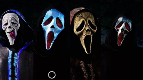 Every New Ghost Face Mask Showcase Dead By Daylight Youtube