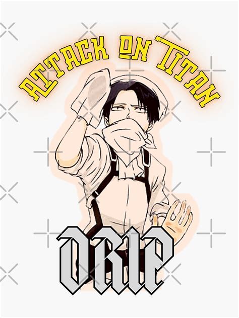 Attack On Titan Drip Sticker For Sale By Roubika Redbubble