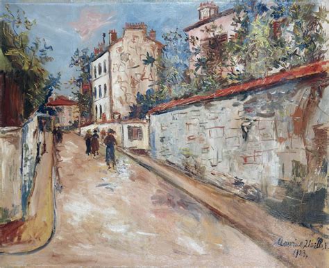 Norvins Street At Montmartre 1923 Maurice Utrillo 1883 1955
