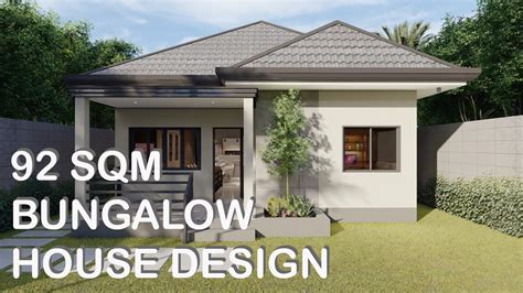 92 Sqm Modern Bungalow House Design Konsepto Designs Youtube