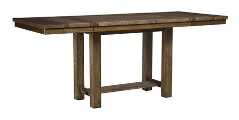 Moriville Rectangular Counter Table In Nutmeg Brown D631 32 Counter