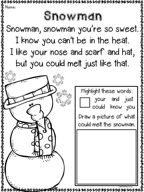 Can you find the rhyming word. Primary Chalkboard: Using Poems in the Classroom