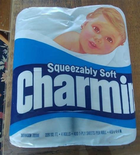 Vintage Charmin Colored Toilet Paper Blue Mr Whipple Dont Squeeze The