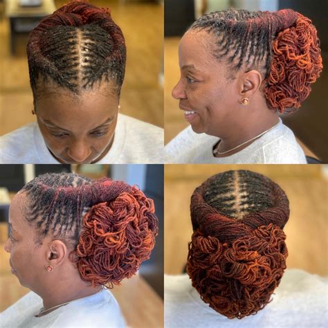 Short Sisterlocks Updo Styles