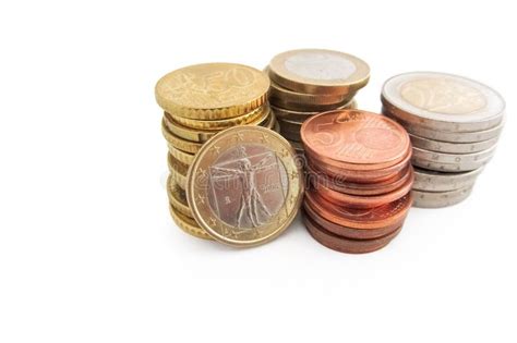Stack Of Italian Euro Coins Stock Photo Image Of Finance Cash 54340914