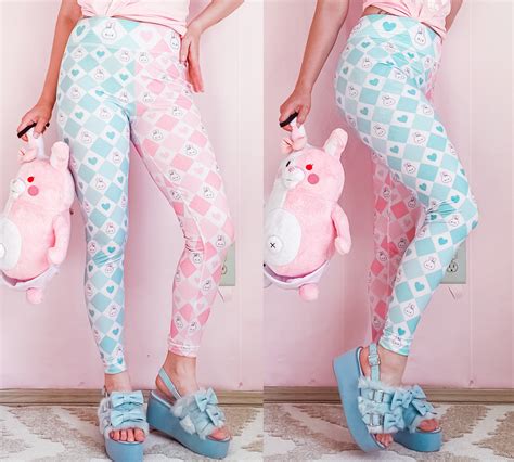 Kawaii Clothing Kawaii Leggings Yume Kawaii Pastel Etsy