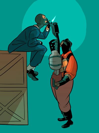 Commission Spy And Pyro By Pollyguo On Deviantart Team Fortress 2