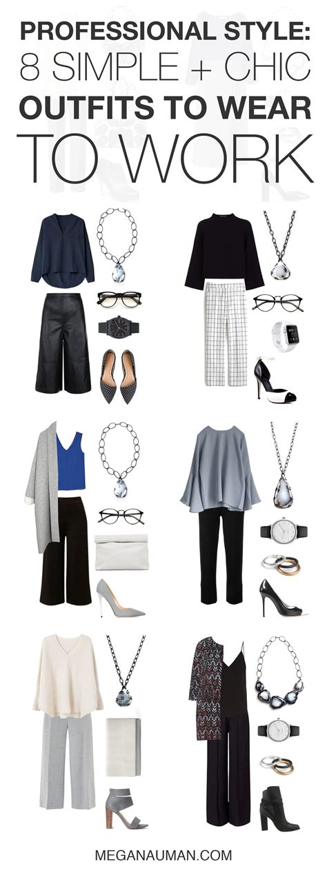 8 Simple And Chic Outfits To Wear To Work Megan Auman