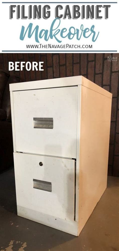 I found this old metal filing cabinet at my local thrift shop for about $15. Metal Filing Cabinet Makeover | Filing cabinet, Cabinet ...