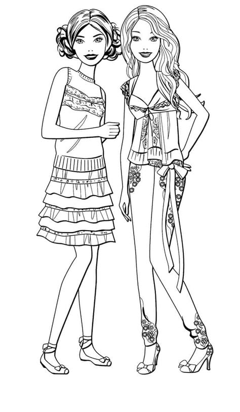 Download Barbie Coloring Pages Free and Printable