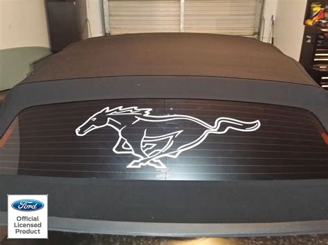 Ford Mustang Rear Window Pony Outline Vinyl Decals Sticker 2005 2006