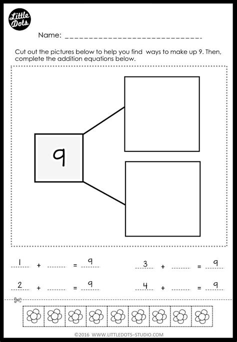 Kindergarten Math Number Bond Worksheets and Activities