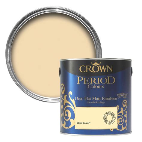 Crown Period Colours Straw Boater Matt Emulsion Paint 25l