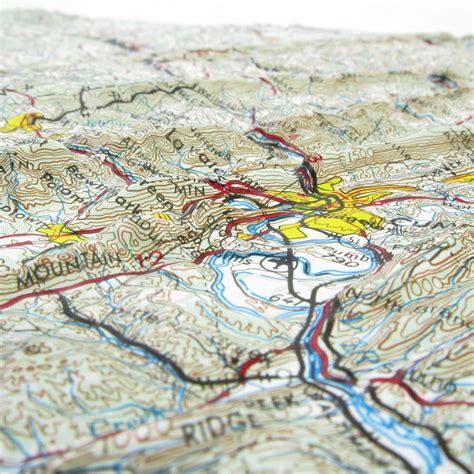 Cumberland Md Regional Raised Relief Map By Hubbard Scientific The