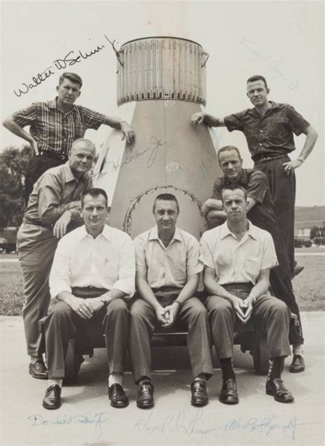 The Original Mercury Seven Astronauts Wally Schirra John Glenn Deke
