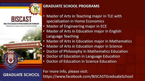 bicol state college of applied sciences and technology graduate school home