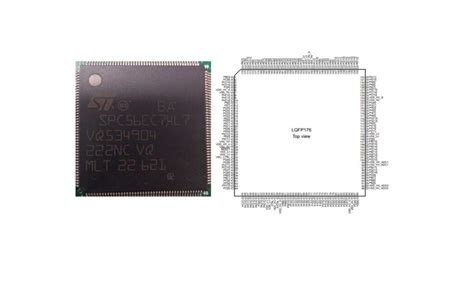 Stmicroelectronics Spc56ec74l7 32 Bit Microcontroller Mcu 3mb Flash