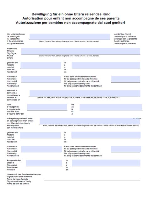 Allgemeine vollmacht mit erteilung einer untervollmacht. Reisevollmacht Schweiz - Vorlage (PDF) | gratis download