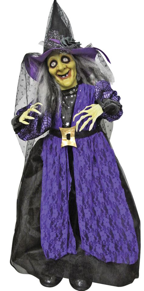 31 Inch Standing Animated Talking Witch