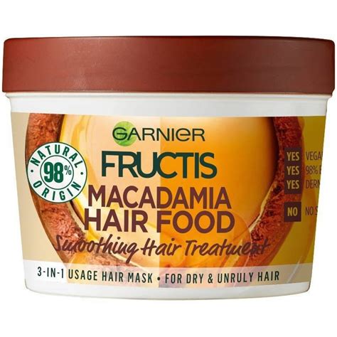 Garnier Fructis Hair Food Macadamia Hair Mask 390 Ml £499