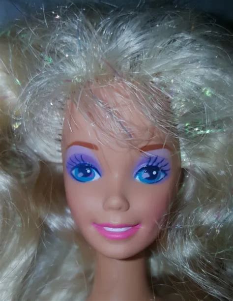 Vtg 1993 Superstar Barbie Doll Nude Long Blonde Glitter Hair Naked For Ooak 2499 Picclick