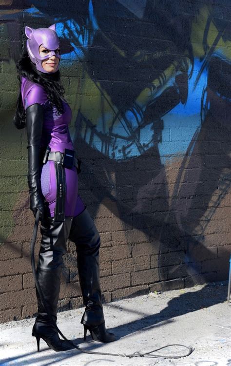 Purple Catwoman Costume Replica Ready To Ship Costume Closet Etsy