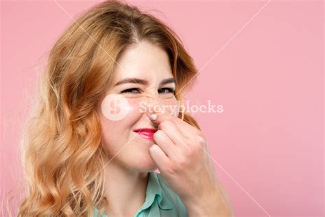 🔥 free download bad rancid smell or terrible odor concept woman holding her nose [1000x667] for
