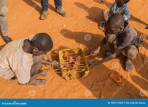 African Kids Playing With A Made Toy Editorial Stock Image Image Of