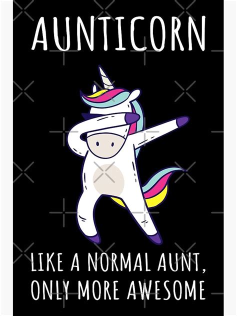 aunticorn iv awesome aunt unicorn poster for sale by lemon pepper redbubble