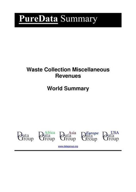 PureData World Summary 2911 Waste Collection Miscellaneous Revenues