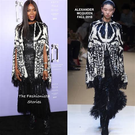 Naomi Campbell In Alexander Mcqueen At The 2018 Fragrance