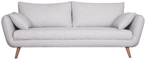 Whats people lookup in this blog: Sofa skandinavisch 3 Plätze hellgrau-meliert CREEP - Miliboo