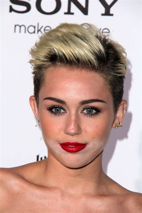 Miley Cyrus Diverse Short Hairstyles For Spring 2015