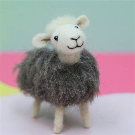 Handmade Needle Felted Sheep Herdwick Sheep ‘herdy Lincolnshire