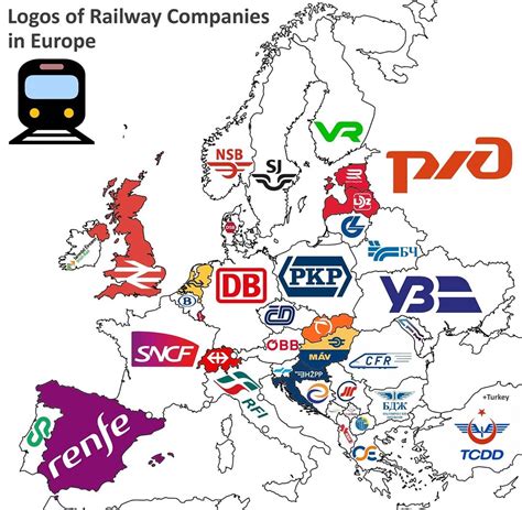 Logos Of Railway Companies In Europe Maps On The Web