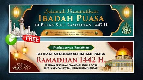 Tutorial 2 Macam Desain Spanduk Banner Ramadhan 1442 H Coreldraw Riset