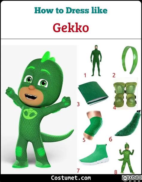 Gekko Pj Masks Costume For Cosplay And Halloween