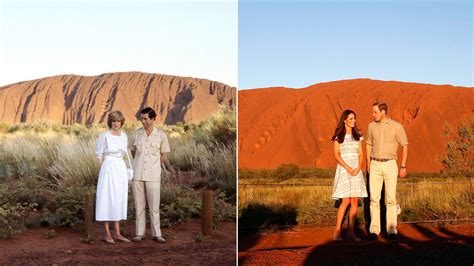 Prince William Duchess Kate Echo Charles And Diana In Ayers Rock Photo
