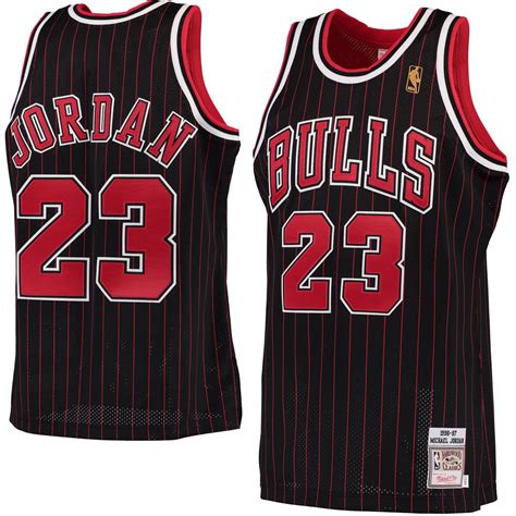 Mens Chicago Bulls Michael Jordan Mitchell And Ness Black 1996 97