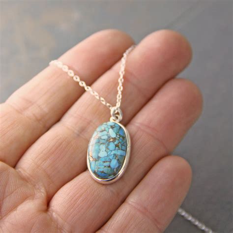 Sterling Silver Turquoise Necklace By Gaamaa Notonthehighstreet Com
