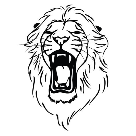 How To Draw A Lion Roaring Step By Step