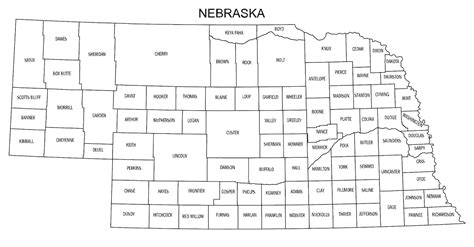 Free Printable Map Of Nebraska And 20 Fun Facts About Nebraska