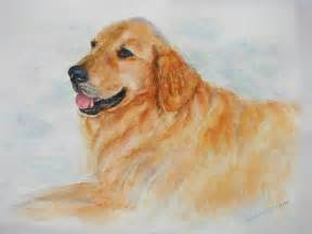 Golden Retriever Watercolor Painting By Carolyn Gray