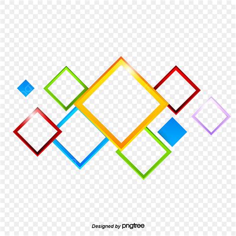 Three Dimensional Abstract Geometric Squares Abstract Geometry Three