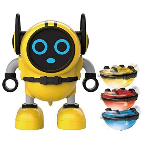 Space Lion Spinning Top Toys Multi Function Mini Robot Pull Back