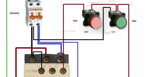 electrical diagrams relay contactor  push button   control