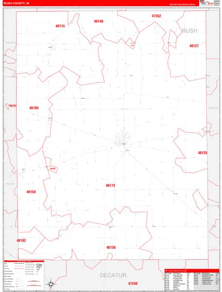 Maps Of Rush County Indiana