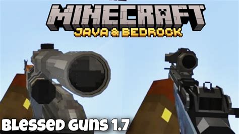 New Update Blessed Guns V17 Addon Mcpe 120 Addon 3d Guns Minecraft