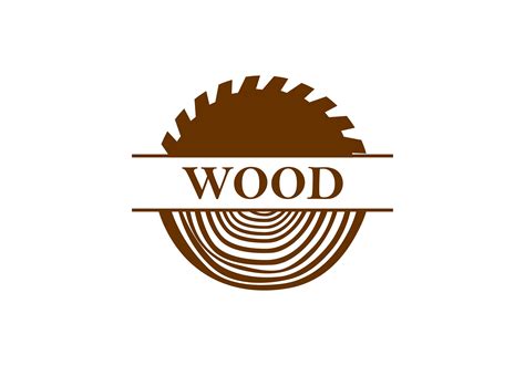 Wood Logo Vector Graphic By Deemka Studio · Creative Fabrica Wood