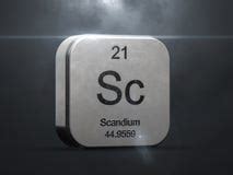 Scandium Sc Chemical Element Scandium Sign With Atomic Number Chemical Element Of Periodic
